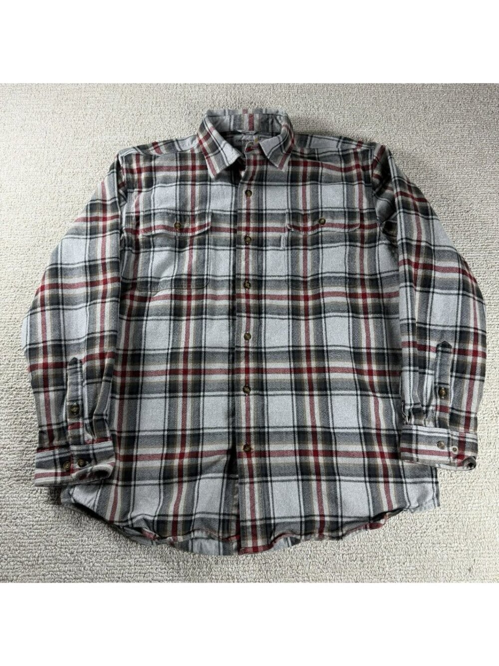 Carhartt Plaid Heavyweight Long Sleeve Shirt Multicolor Men’s Size Large